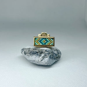 BAGUE OZALEE Bleue (or)